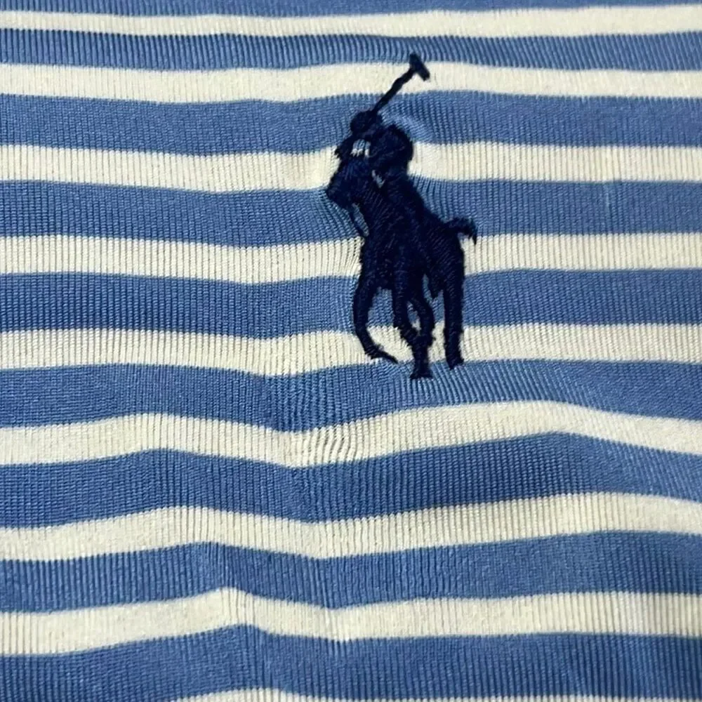 Polo by Ralph Lauren Striped Performance Polo Shirt Mens Medium